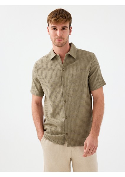Relax Fit Erkek Gömlek K.kol