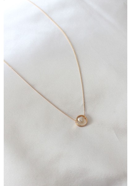 Gold Renk Minimal Kalp Figür Kadın Ke