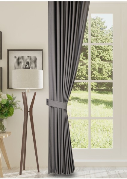 Blackout Işık Geçirmez Fon Perde Pilesiz Ekstraforlu Yüksek Kaliteli Karartma Güneşlik (KOYU GRİ) fiyatları