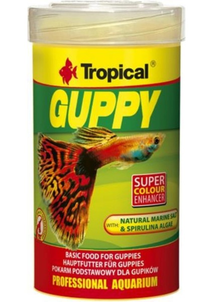 Guppy Lepistes Balıkları Için Pul Balık Yemi 250 ml 50 gr fiyatları