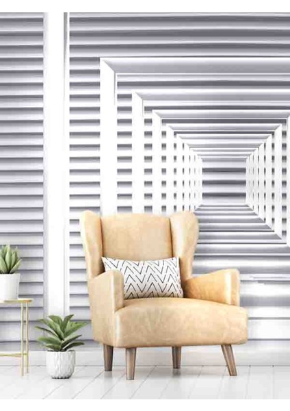 3 Boyutlu Dikdörtgen Desenli Isı ve Ses Yalıtımlı Sağlıklı Tekstil Duvar Kağıdı fiyatları