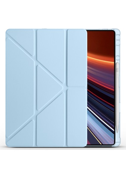 Honor Magic Pad 2 Uyumlu Kalem Bölmeli Uyku Modlu Standlı Trifolding Tablet Kılıfı fiyatları