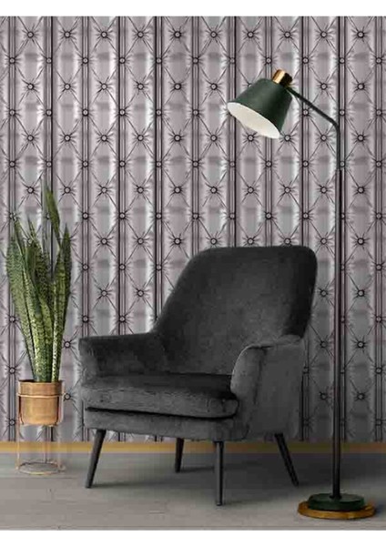 3 Boyutlu Deri Desenli Silinebilir Tekstil Duvar Kağıdı