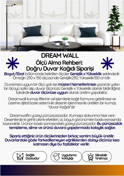 3 Boyutlu Deri Desenli Silinebilir Tekstil Duvar Kağıdı