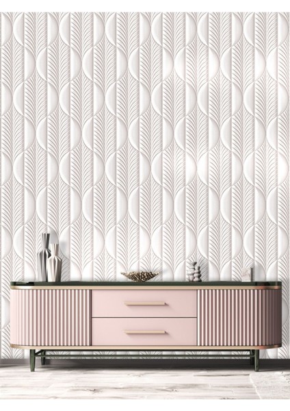 Duvar Kağıdı 3 Boyutlu Geometrik Desenli Silinebilir Sağlıklı Duvar En x Boy