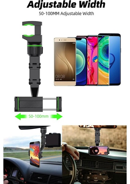 360° Döner Dikiz Aynası Telefon Tutucu – Araç Içi & Masa Üstü Kullanım, Katlanabilir Ayarlanabilir Stand Şık ve Çok Amaçlı Kullanım fiyatları