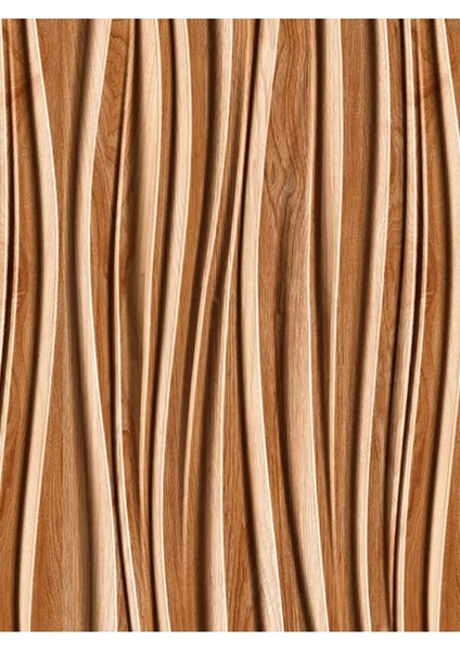 Dalgalı Ahşap Desenli Isı ve Ses Yalıtımlı Sağlıklı Tekstil Duvar Kağıdı modelleri