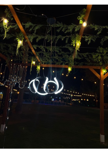 Avize Orbis Siyah Ultra Süper 3 Renk Ledli Sarkıtma (30CM) modelleri