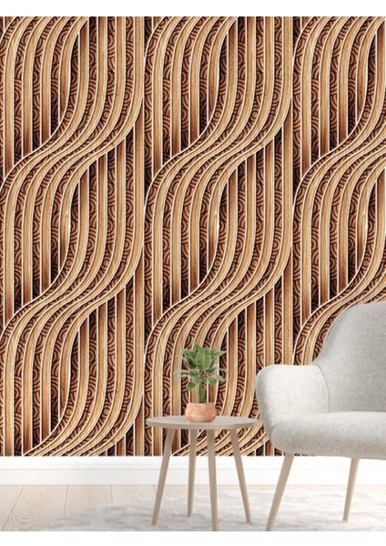 3 Boyutlu Ahşap Örgü Desenli Isı ve Ses Yalıtımlı Sağlıklı Tekstil Duvar Kağıdı fiyatları