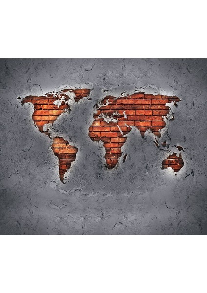 Kabartma Sıva Kıta Harita Desenli Isı ve Ses Yalıtımlı Sağlıklı Tekstil Duvar Kağıdı fırsatları