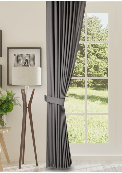 Blackout Işık Geçirmez Fon Perde Pilesiz Ekstraforlu Yüksek Kaliteli Karartma Güneşlik (KOYU GRİ) fiyatları