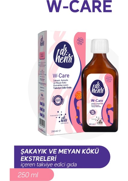 W-Care Şurup Şakayık, Aynısafa ve Meyan Kökü Ekstraktları Içeren Takviye Edici Gıda