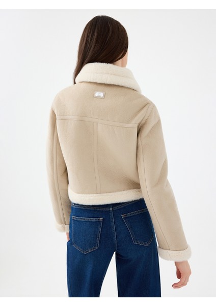 Loose Long Crop Kadın Mont modelleri