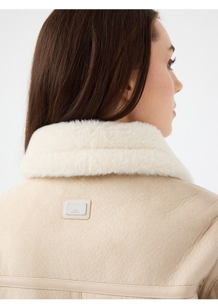 Loose Long Crop Kadın Mont