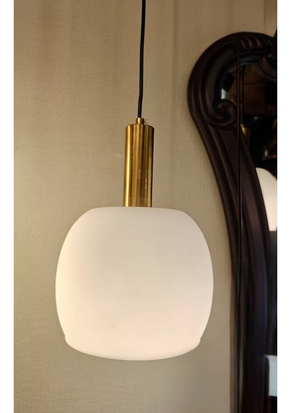 Opal White 20 cm Tekli Avize