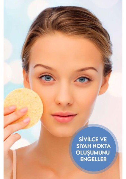 2'li Sarı Renk Yüz Temizleme Sünger Seti Makyaj Temizlik Pedi Cilt Temizlik Süngeri Doğal Selülöz indirimleri