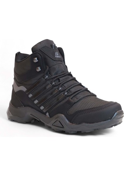 2226-FORZA Anatomik Kaydırmaz Tabanlı Soft Shell Outdoor Trekking Erkek Bağcıklı Spor Bot - NKT02226-SIYAH-41
