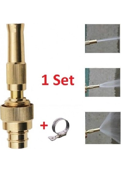 Kelepçeli Hortum Tazyik Aparatı Bahçe Araç Balkon Yıkama Aparatı