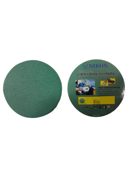 Nikon 52034 Kırılmaz Yeşil Cırt Zımpara 115X400 Kum