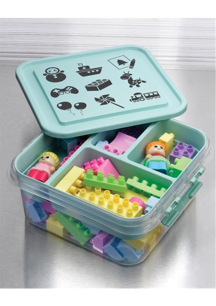 Oyuncak Saklama Kutusu Çok Amaçlı Bölmeli Oyuncak Saklama Kutusu