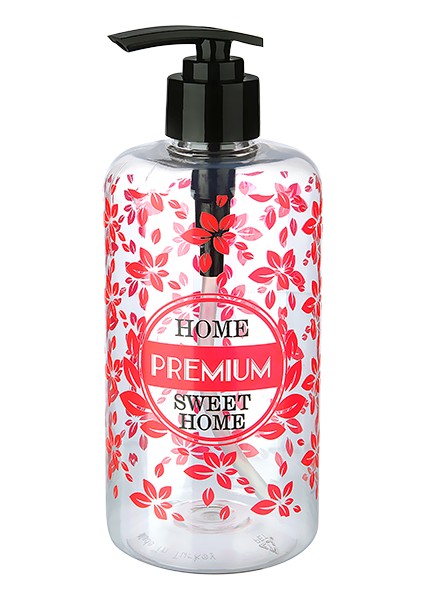 Faf Sıvı Sabunluk Yuvarlak Plastik Pompalı 500 ml