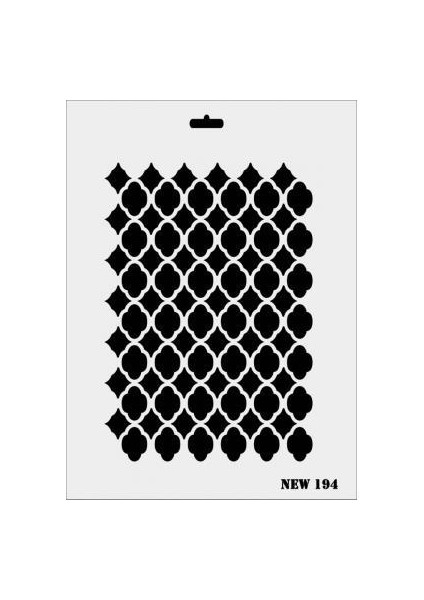 Rich New Seri N194 Stencil 35X25 cm
