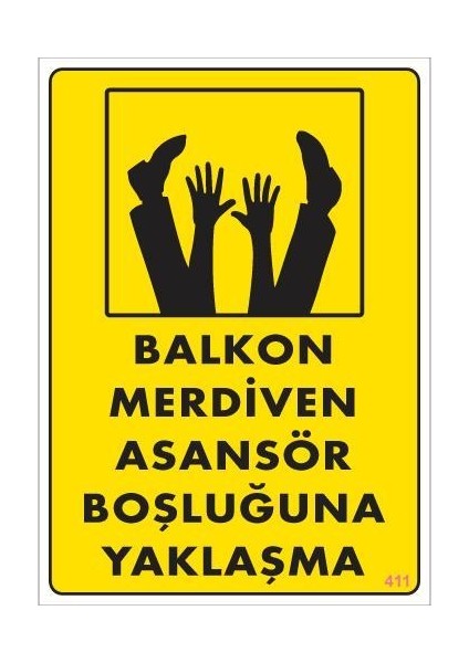 Boşluğa Yaşlaşma Uyarı Levhası 25X35 KOD411