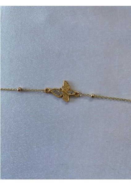 Kelebek Figürlü Bileklik Altın Renk