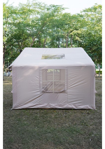 4 Mevsim Şişme Kamp Çadırı Yüksek ve Cam Tavanlı (6-8 Kişilik) 300X250X220CM