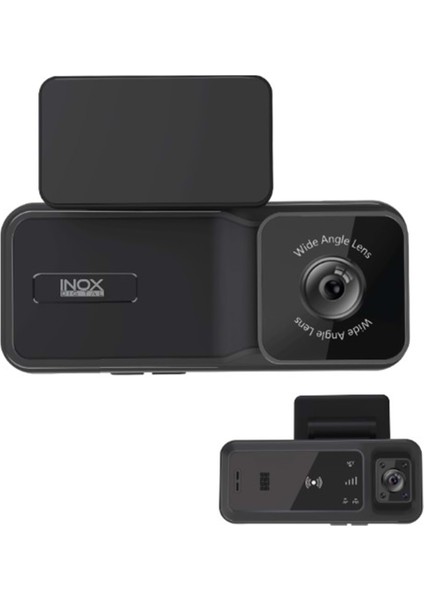 İNOX-X607 4g Gps Destekli Çift Yönlü Araç Içi Kamera