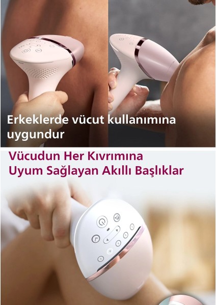 Cilt Tonu Sensörü Kablosuz Yüz, Vücüt ve Hassas Bölge Bakım & Akıllı Lazer Premium Epilasyon Seti fiyatları