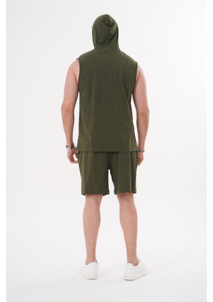 Erkek 2li Takım Gym Spor Atlet-Şort