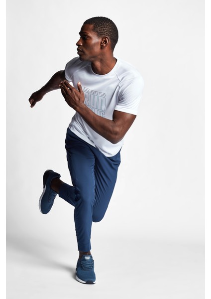 Beyaz Erkek Koşu Kısa Kollu T-Shirt 22B-1015 indirimleri