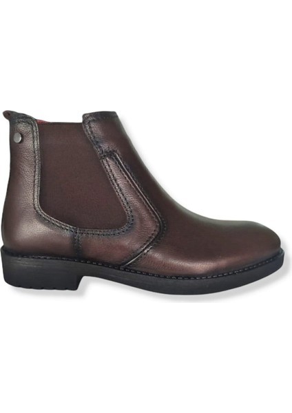 7269 Hakiki Deri Kahve Chelsea Erkek Bot