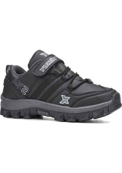 51741 Trekking Siyah Beyaz Kışlık Erkek Çocuk Spor Ayakkabı