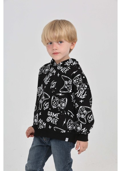 Erkek Çocuk Oyun Baskılı Sweatshirt fırsatları