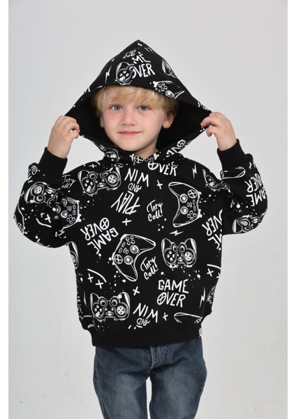 Erkek Çocuk Oyun Baskılı Sweatshirt indirimleri
