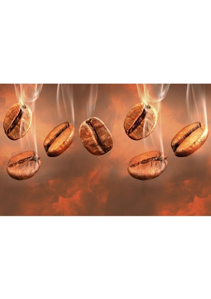 Cafe Kahve Çekirdekleri Desenli Isı ve Ses Yalıtımlı Sağlıklı Tekstil Duvar Kağıdı fırsatları