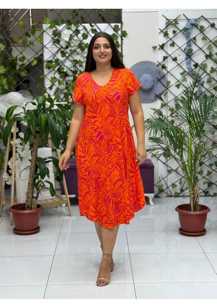 FRD17027 Viskon Feride Elbise