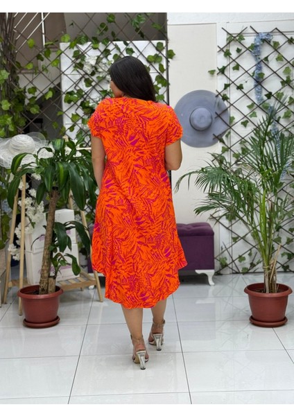 FRD17027 Viskon Feride Elbise modelleri