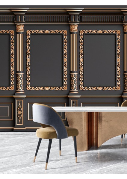 Çerçeve Desenli Isı ve Ses Yalıtımlı Sağlıklı Tekstil Duvar Kağıdı fiyatları