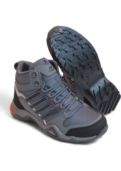 2226-FORZA Anatomik Kaydırmaz Tabanlı Soft Shell Outdoor Trekking Erkek Bağcıklı Spor Bot - NKT02226-FÜME-44 indirimleri