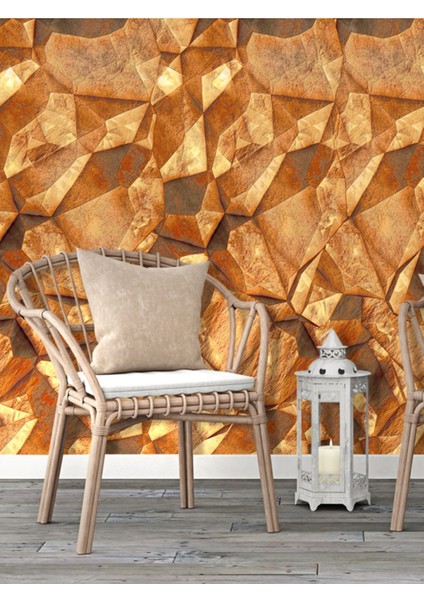 3 Boyutlu Desenli Isı ve Ses Yalıtımlı Sağlıklı Tekstil Duvar Kağıdı
