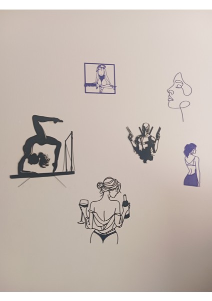 Ev & Ofis Dekorasyonu Için 3D Çizgi Sanatı Wall Art Duvar Tablosu