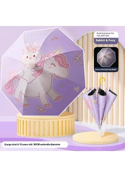 Okul Için Karikatür Öğrenci Şemsiyesi (Yurt Dışından)