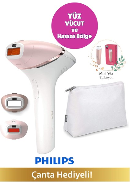 Kablosuz Yüz, Vücüt ve Hassas Bölge Bakım & Akıllı Lazer Premium Epilasyon Seti