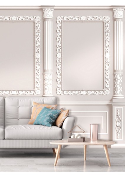 Çerçeve Desenli Isı ve Ses Yalıtımlı Sağlıklı Tekstil Duvar Kağıdı fiyatları