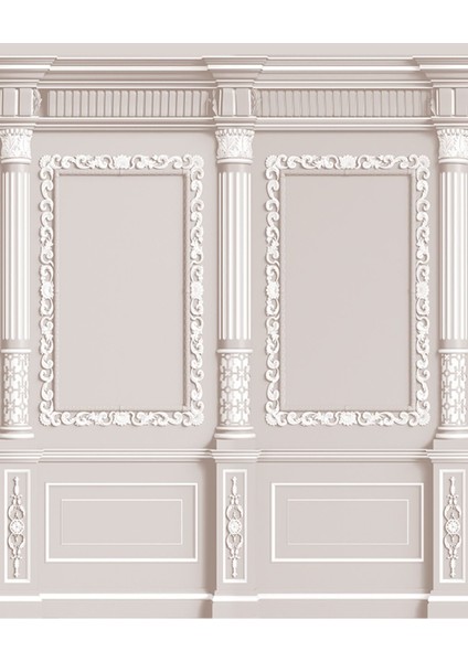 Çerçeve Desenli Isı ve Ses Yalıtımlı Sağlıklı Tekstil Duvar Kağıdı fırsatları