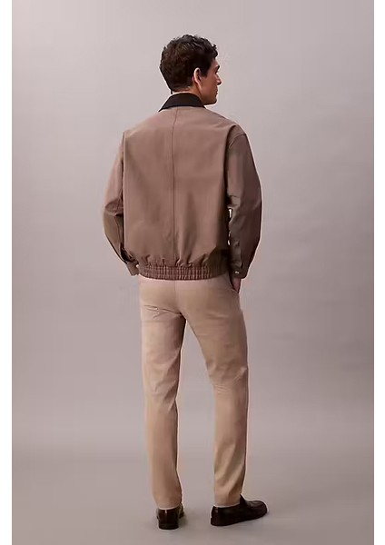 Erkek Slim Fit Esnek Kumaşlı Chino Pantolon - Bej modelleri