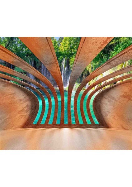 3 Boyutlu Manzara Desenli Isı ve Ses Yalıtımlı Sağlıklı Tekstil Duvar Kağıdı fırsatları